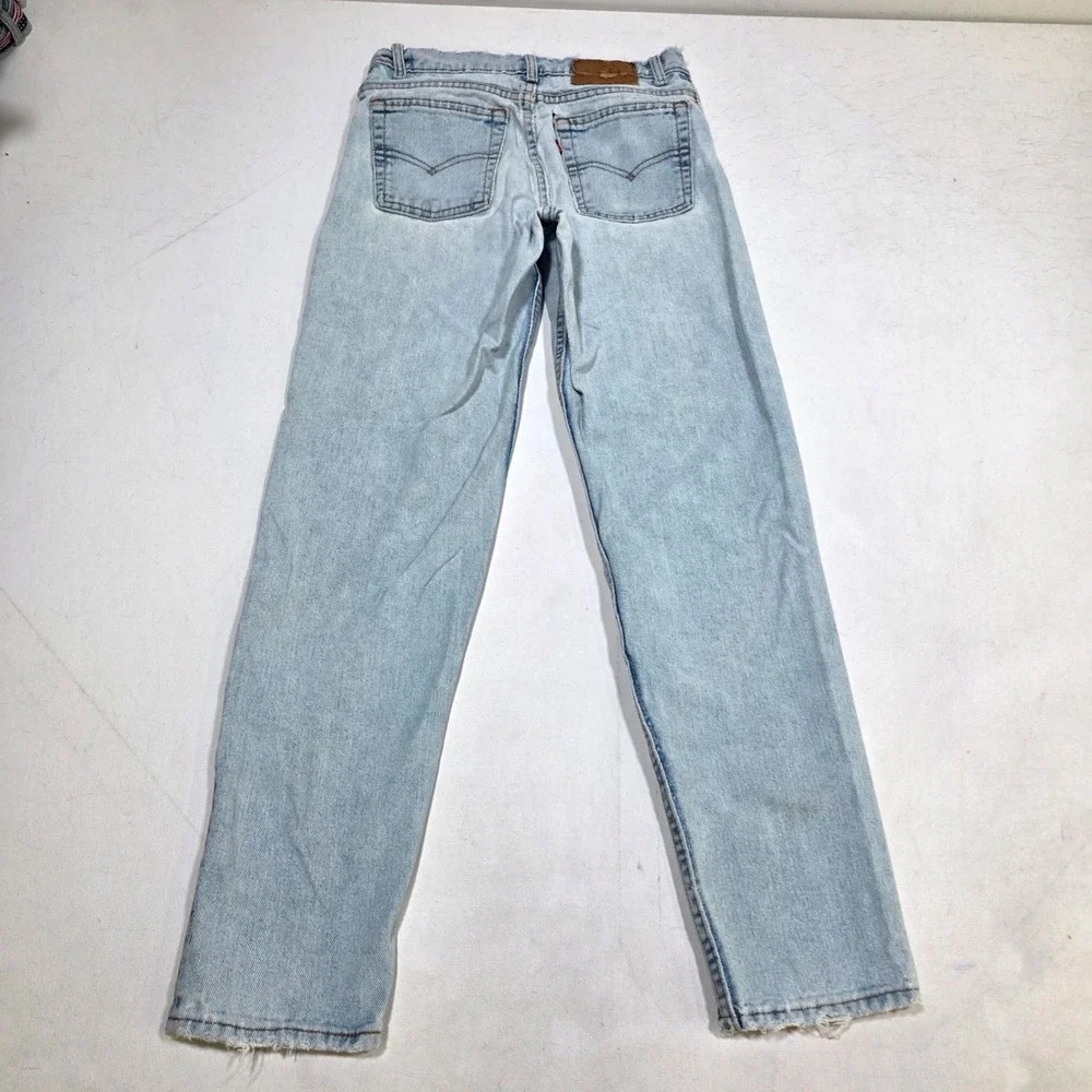 Levi's 550 Jeans Mens 29x32 Light Wash Relaxed Fit Tapered Leg Vintage Denim